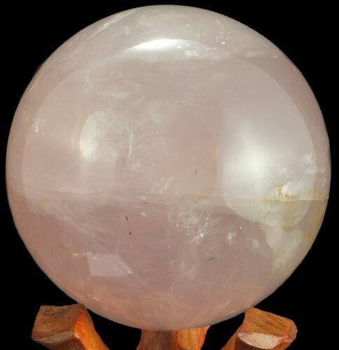 Polished Rose Quartz Sphere - Madagascar #55086